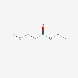 molecular formula C7H14O3 B14726929 Ethyl 3-methoxy-2-methylpropanoate CAS No. 10500-17-1
