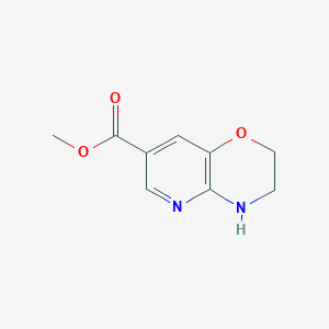 molecular formula C9H10N2O3 B1472698 methyl 3,4-dihydro-2H-pyrido[3,2-b][1,4]oxazine-7-carboxylate CAS No. 2095209-25-7