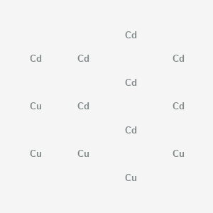 molecular formula Cd8Cu5 B14727019 Cadmium;copper CAS No. 12133-50-5