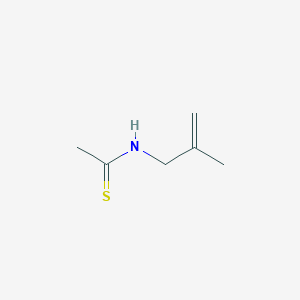 molecular formula C6H11NS B14727175 N-(2-methylprop-2-enyl)ethanethioamide CAS No. 6638-31-9