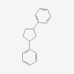 molecular formula C17H18 B14727198 (3-Phenylcyclopentyl)benzene CAS No. 6942-65-0
