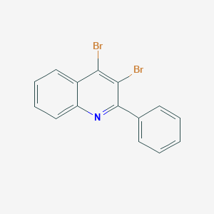 molecular formula C15H9Br2N B14727254 3,4-Dibromo-2-phenylquinoline CAS No. 5428-22-8