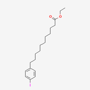 molecular formula C19H29IO2 B14727258 Ethyl 11-(4-iodophenyl)undecanoate CAS No. 5933-75-5