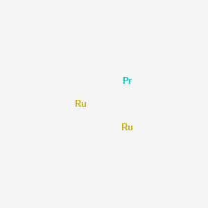 molecular formula PrRu2 B14727301 Praseodymium--ruthenium (1/2) CAS No. 12066-80-7