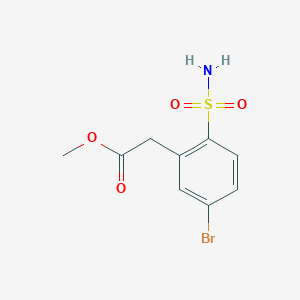 4-Bromo-2-(methoxycarbonylmethyl)benzenesulfonamide
