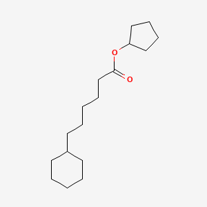 molecular formula C17H30O2 B14727325 Cyclopentyl 6-cyclohexylhexanoate CAS No. 6282-63-9