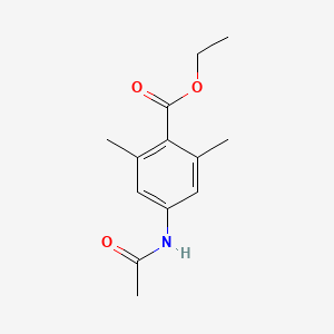 molecular formula C13H17NO3 B14727348 Ethyl 4-(acetylamino)-2,6-dimethylbenzoate CAS No. 5414-93-7
