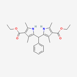 molecular formula C25H30N2O4 B14727356 Diethyl 5,5'-(phenylmethanediyl)bis(2,4-dimethyl-1h-pyrrole-3-carboxylate) CAS No. 5442-93-3