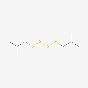 molecular formula C8H18S4 B14727357 Bis(2-methylpropyl)tetrasulfane CAS No. 5943-38-4