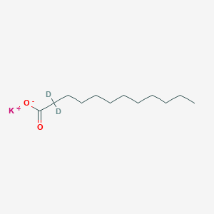 molecular formula C12H23KO2 B1472738 Potassium dodecanoate-2,2-D2 CAS No. 82867-25-2