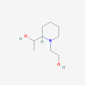 2-(2-(1-Hydroxyethyl)piperidin-1-yl)ethan-1-ol