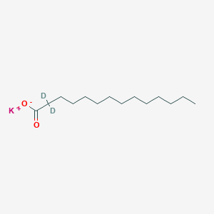 Potassium tetradecanoate-2,2-D2