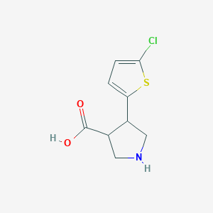 4-(5-Chlorothiophen-2-yl)pyrrolidine-3-carboxylic acid