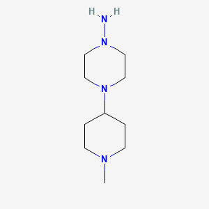 4-(1-Methylpiperidin-4-yl)piperazin-1-amine