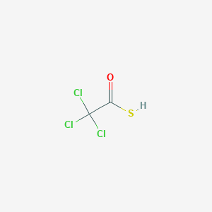 molecular formula C2HCl3OS B14727490 Trichloroethanethioic S-acid CAS No. 13101-29-6