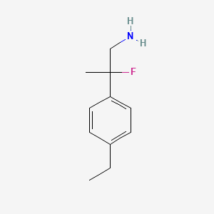2-(4-Ethylphenyl)-2-fluoropropan-1-amine