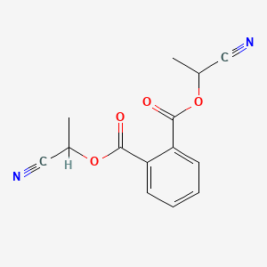 molecular formula C14H12N2O4 B14727503 Bis(1-cyanoethyl) phthalate CAS No. 6380-63-8