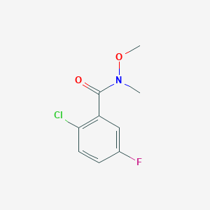 2-chloro-5-fluoro-N-methoxy-N-methylbenzamide