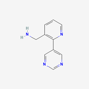 (2-(Pyrimidin-5-yl)pyridin-3-yl)methanamine