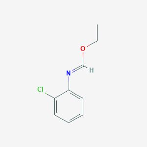 molecular formula C9H10ClNO B14727557 Ethyl (2-chlorophenyl)methanimidate CAS No. 13506-15-5