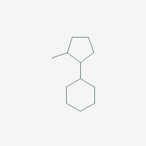 molecular formula C12H22 B14727572 (2-Methylcyclopentyl)cyclohexane CAS No. 5405-90-3