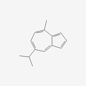 molecular formula C14H16 B14727605 Azulene, 4-methyl-7-(1-methylethyl)- CAS No. 13853-99-1
