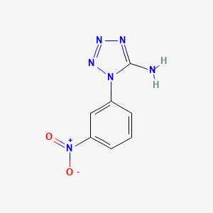 molecular formula C7H6N6O2 B14727620 1-(3-Nitrophenyl)-1h-tetrazol-5-amine CAS No. 5467-77-6