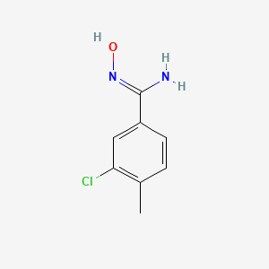 molecular formula C8H9ClN2O B1472766 3-Chloro-N-hydroxy-4-methyl-benzamidine CAS No. 500024-78-2