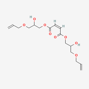 molecular formula C16H24O8 B14727662 Bis(3-allyloxy-2-hydroxypropyl) fumarate CAS No. 5975-73-5