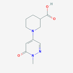 1-(1-Methyl-6-oxo-1,6-dihydropyridazin-4-yl)piperidine-3-carboxylic acid