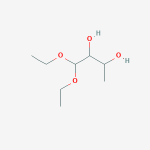molecular formula C8H18O4 B14727674 1,1-Diethoxybutane-2,3-diol CAS No. 10602-30-9