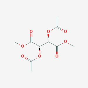 molecular formula C10H14O8 B14727693 dimethyl (2S,3S)-2,3-diacetyloxybutanedioate CAS No. 6304-92-3