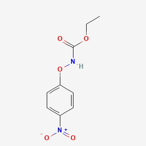molecular formula C9H10N2O5 B14727723 Ethyl (4-nitrophenoxy)carbamate CAS No. 13278-82-5