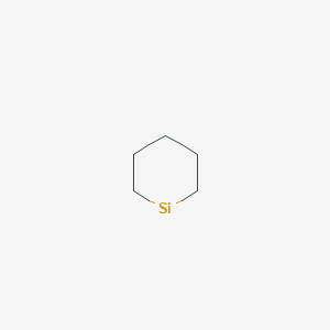 molecular formula C5H10Si B14727737 Silacyclohexane 