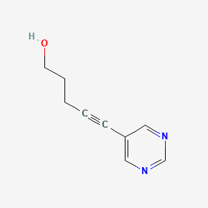 5-(Pyrimidin-5-yl)pent-4-yn-1-ol