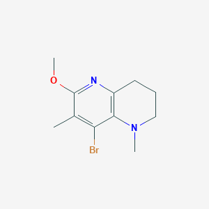 8-Bromo-6-methoxy-1,7-dimethyl-1,2,3,4-tetrahydro-1,5-naphthyridine