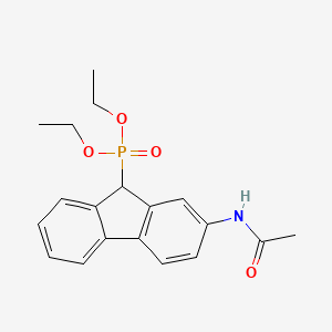 molecular formula C19H22NO4P B14727866 N-(9-diethoxyphosphoryl-9H-fluoren-2-yl)acetamide CAS No. 6344-55-4