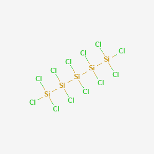 molecular formula Cl12Si5 B14727873 Pentasilane, dodecachloro- CAS No. 13596-24-2