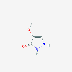 molecular formula C4H6N2O2 B1472790 4-methoxy-1H-pyrazol-3-ol CAS No. 2091632-20-9