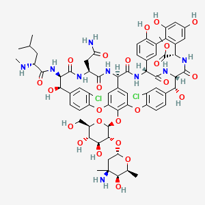 molecular formula C67H77Cl2N9O24 B1472791 Vancomycin methyl ester CAS No. 250273-66-6