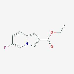 molecular formula C11H10FNO2 B1472797 Ethyl 6-fluoroindolizine-2-carboxylate CAS No. 2104179-31-7