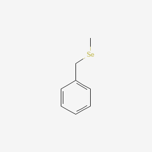 molecular formula C8H10Se B14727983 Benzene, [(methylseleno)methyl]- CAS No. 5925-78-0