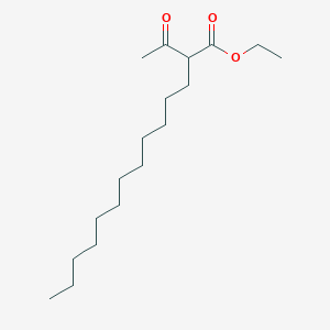molecular formula C18H34O3 B14728008 Ethyl 2-acetyltetradecanoate CAS No. 5397-53-5