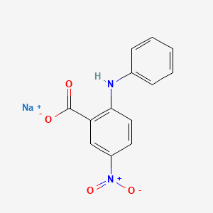 molecular formula C13H9N2NaO4 B14728015 Sodium 2-(phenylamino)-5-nitro-benzoate CAS No. 7066-51-5