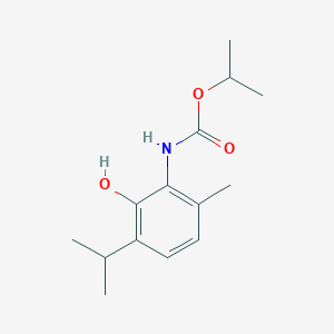 molecular formula C14H21NO3 B14728081 propan-2-yl N-(2-hydroxy-6-methyl-3-propan-2-ylphenyl)carbamate CAS No. 6298-80-2