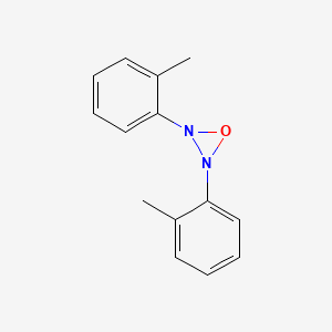 molecular formula C14H14N2O B14728167 Bis(2-methylphenyl)oxadiaziridine CAS No. 6338-03-0