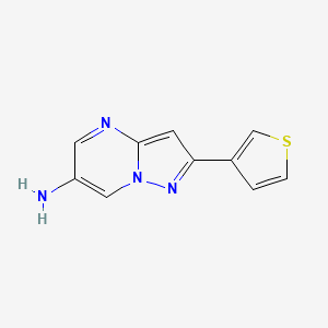 2-(Thiophen-3-yl)pyrazolo[1,5-a]pyrimidin-6-amine