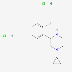 3-(2-Bromophenyl)-1-cyclopropylpiperazine dihydrochloride