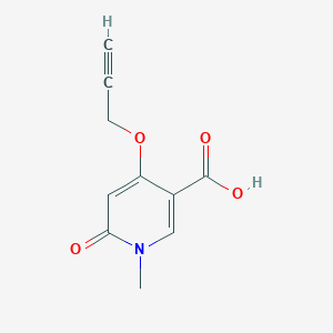 1-Methyl-6-oxo-4-(prop-2-yn-1-yloxy)-1,6-dihydropyridine-3-carboxylic acid