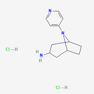 8-(Pyridin-4-yl)-8-azabicyclo[3.2.1]octan-3-amine dihydrochloride